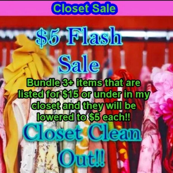 $5 Closet Sale!!!  Bundle and Save!!!  WOMENS, MENS, KIDS, BUNDLES AND LOTS - Picture 1 of 5